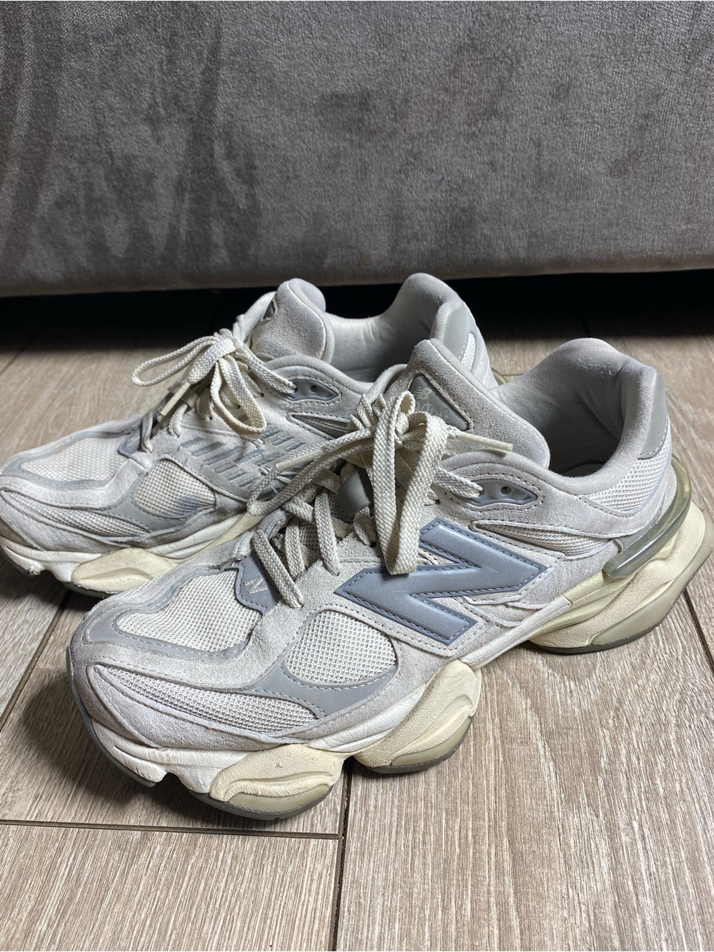 New Balance 9060 Sea Salt White Grey U9060ECA Chunky Running Shoes Men's Size 9